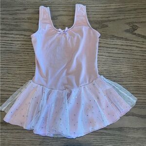 Girls Dance Leotard with Sparkling Tutu, Size 4-6 Years.